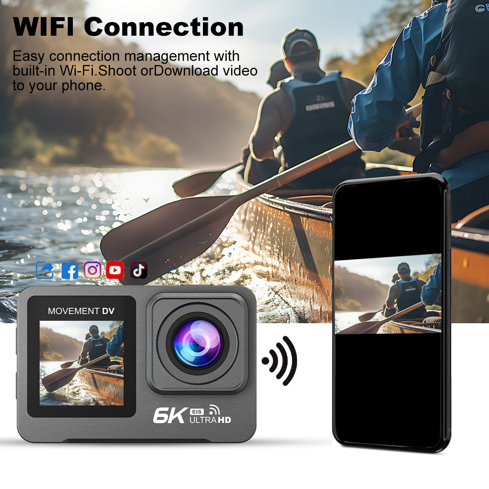 Outdoor Sport Camera - 2026unique 6K Sport Action Camera 30M