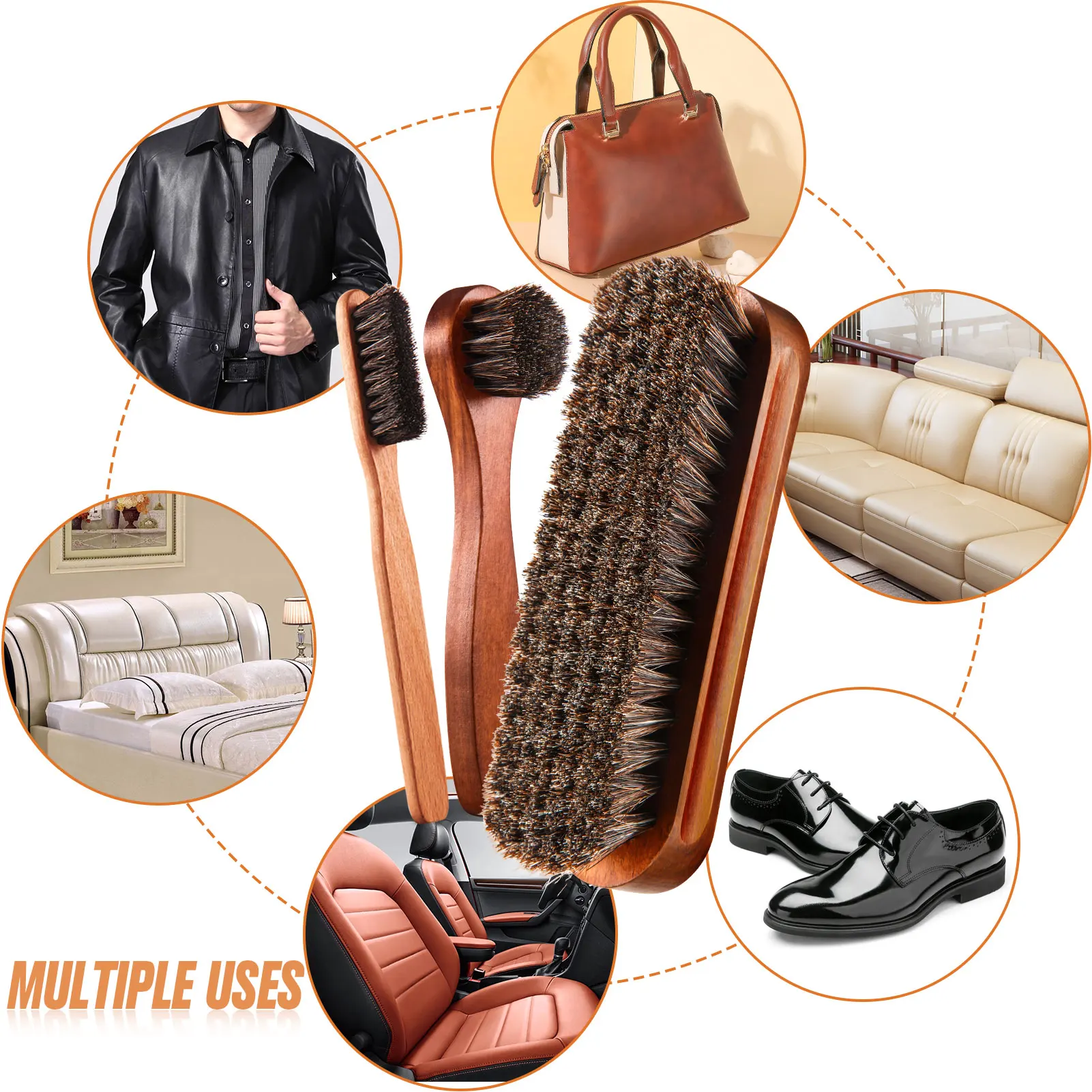 Horsehair Gloss Shoe Brush Kit - đánh giá và giá Brushing Boot Horse