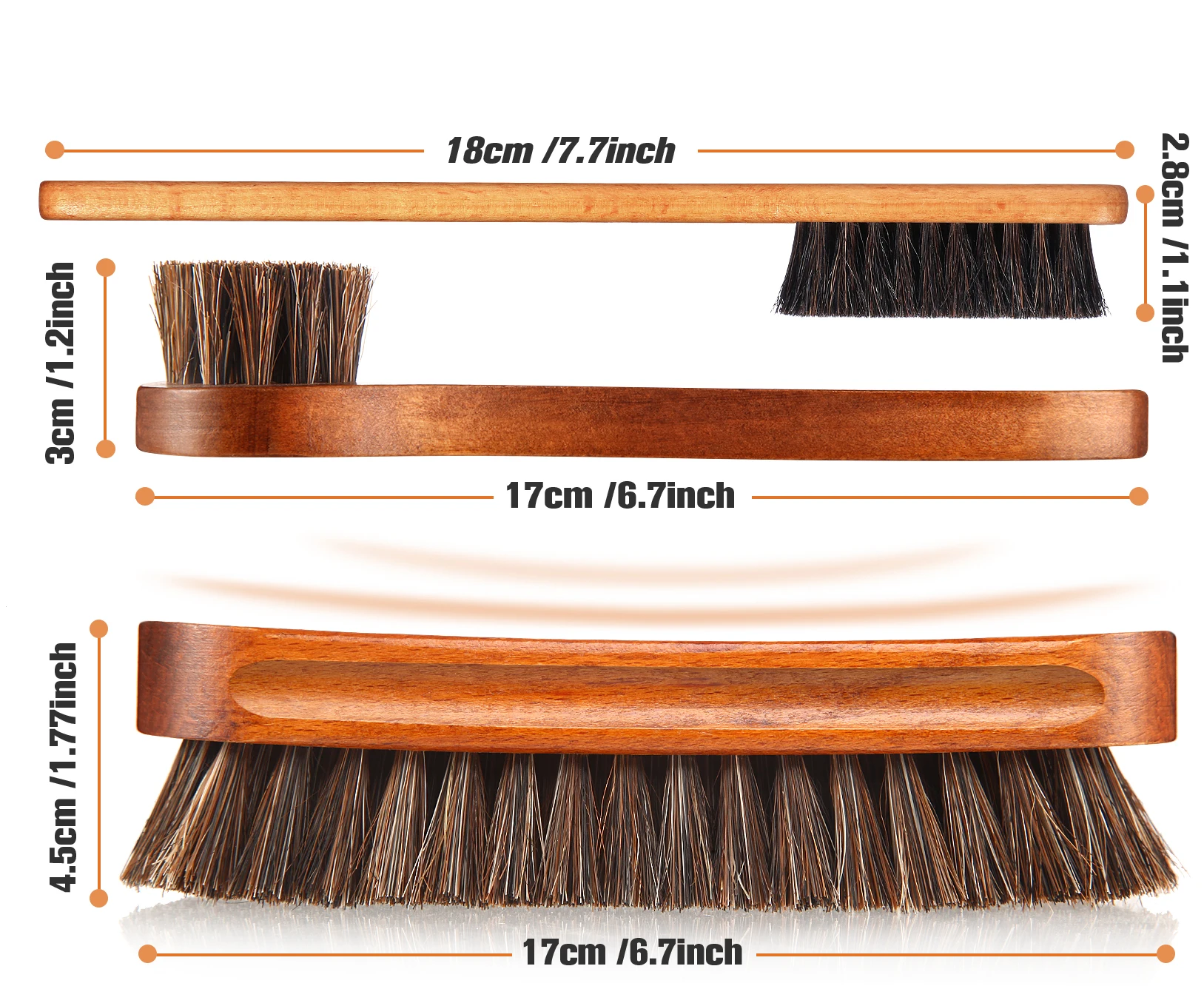 Horsehair Gloss Shoe Brush Kit - đánh giá và giá Brushing Boot Horse