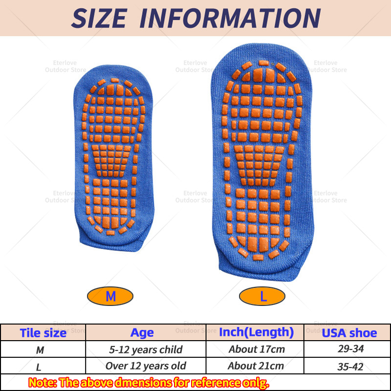 4 Pairs Yoga Pilates Trampolin - đánh giá và giá Trampoline Park Sock
