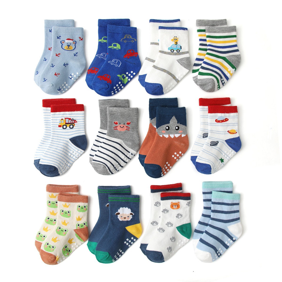 12 Pairs/lot Baby Kids Anti-sl - đánh giá và giá Trampoline Park Sock