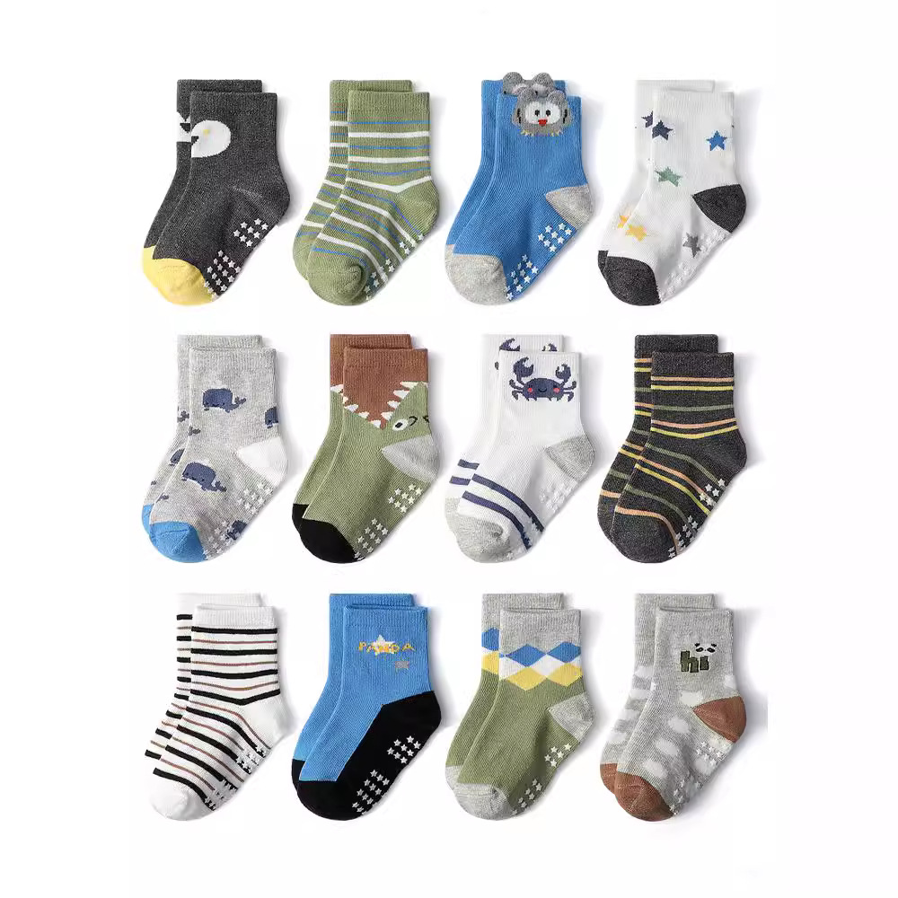 12 Pairs/lot Baby Kids Anti-sl - đánh giá và giá Trampoline Park Sock