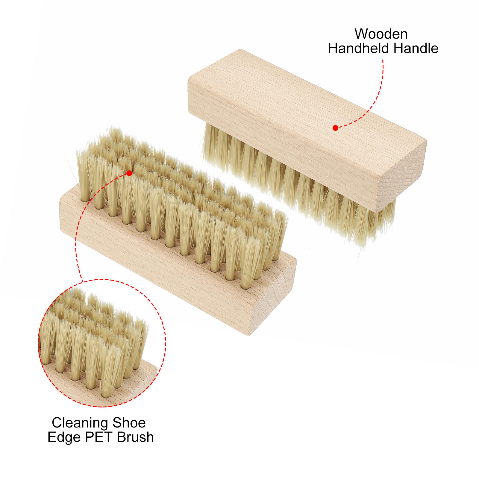 Shoe Cleaner Brush 3Pack Squar - đánh giá và giá Brushing Boot Horse