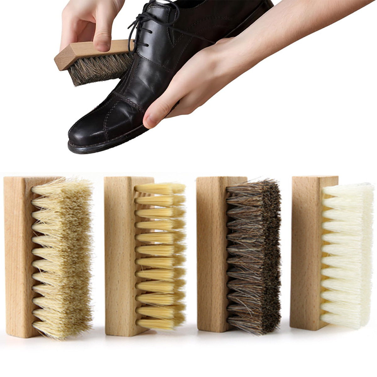 1/4 PCS Shoe Brush Set – Nylon - đánh giá và giá Brushing Boot Horse