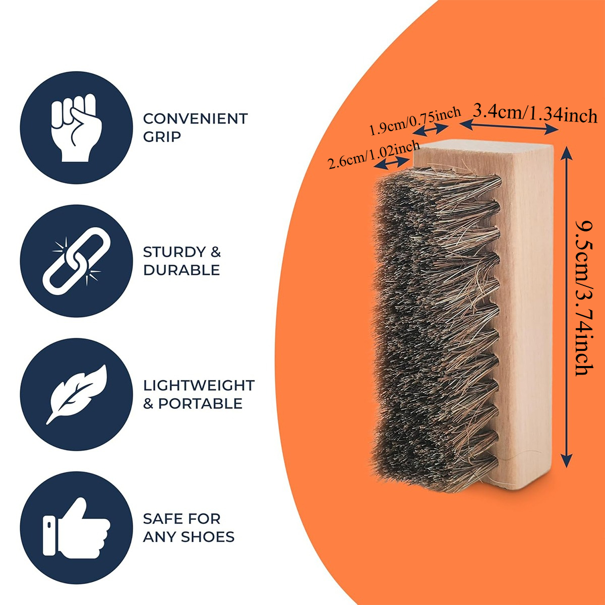 1/4 PCS Shoe Brush Set – Nylon - đánh giá và giá Brushing Boot Horse