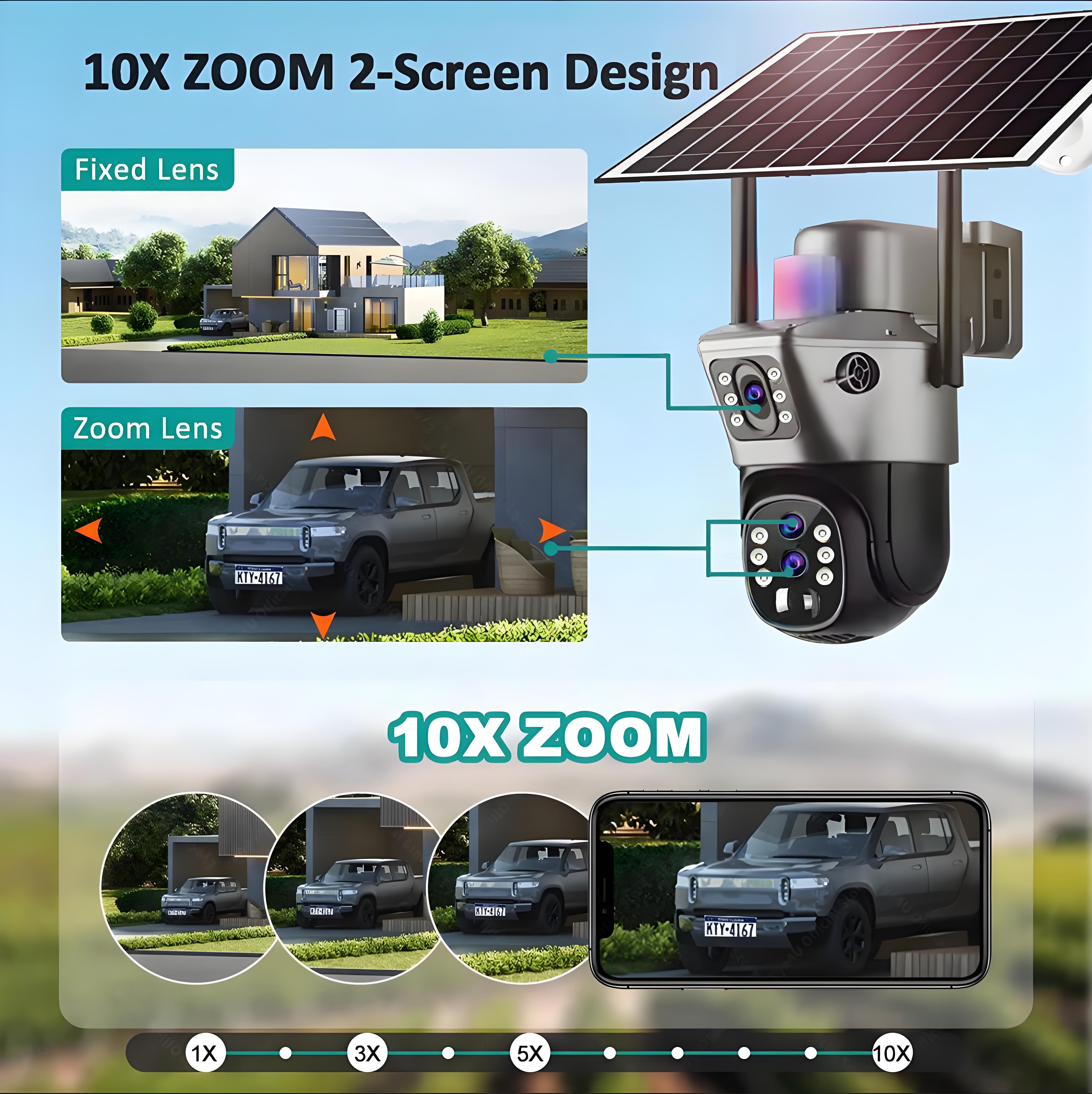 10x Zoom 4G SIM Solar Camera O - đánh giá và giá Outdoor Sport Camera