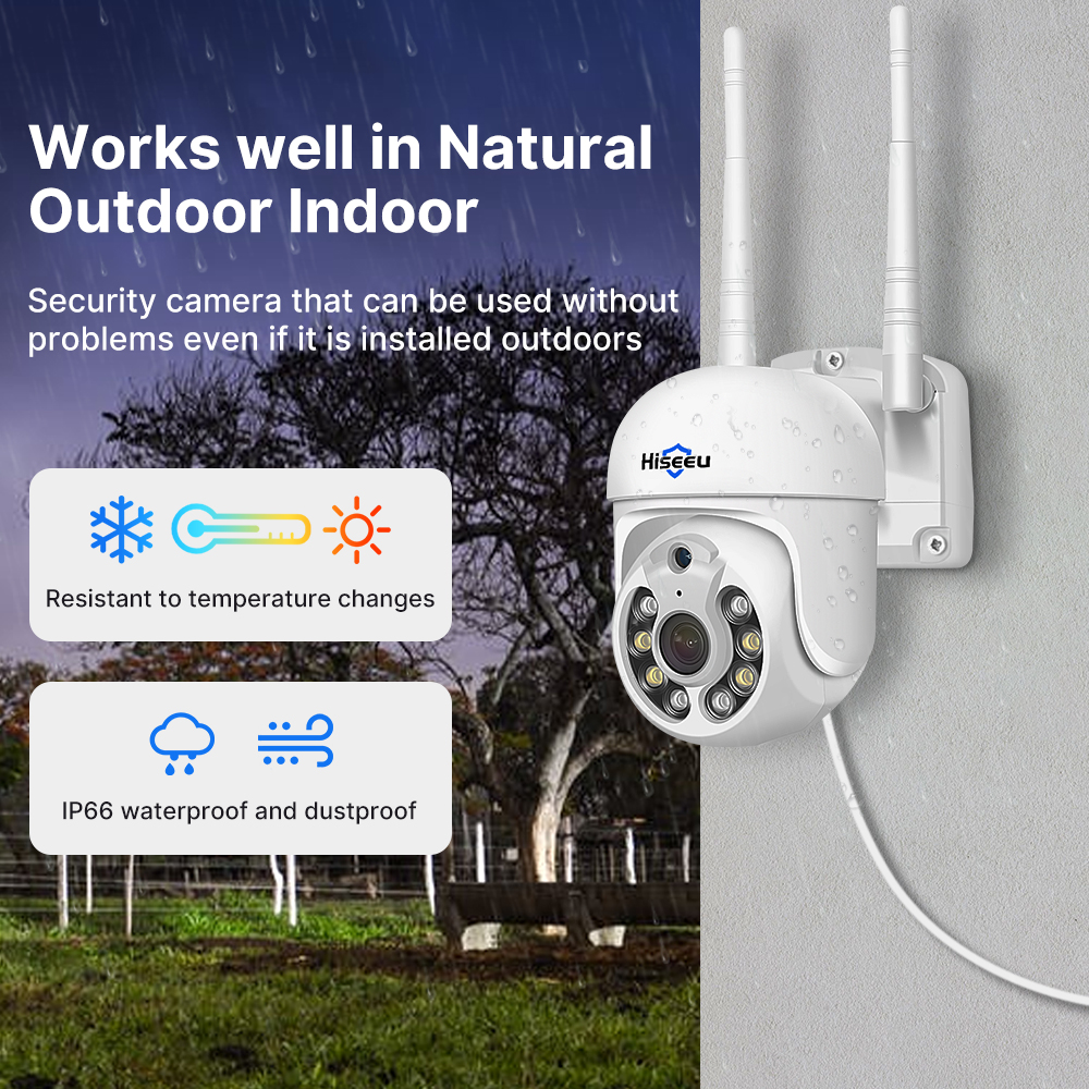 Hiseeu 5MP WiFi CCTV Camera Se - đánh giá và giá Outdoor Sport Camera