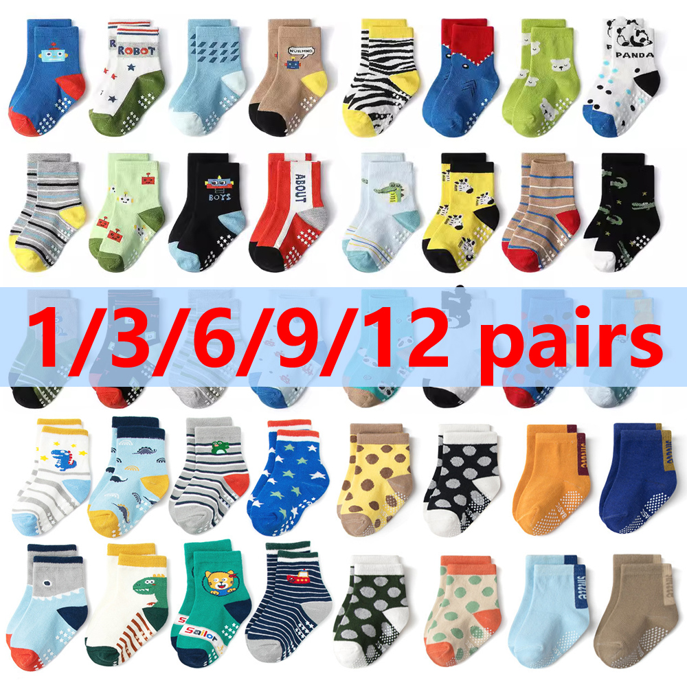 1/3/6/9/12 Pairs Kids Socks Se - đánh giá và giá Trampoline Park Sock