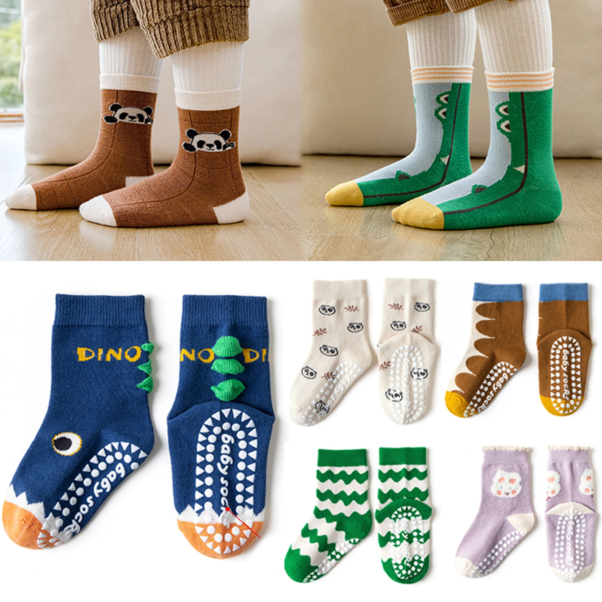 5 Pairs Cute Rabbit Baby Girl  - đánh giá và giá Trampoline Park Sock